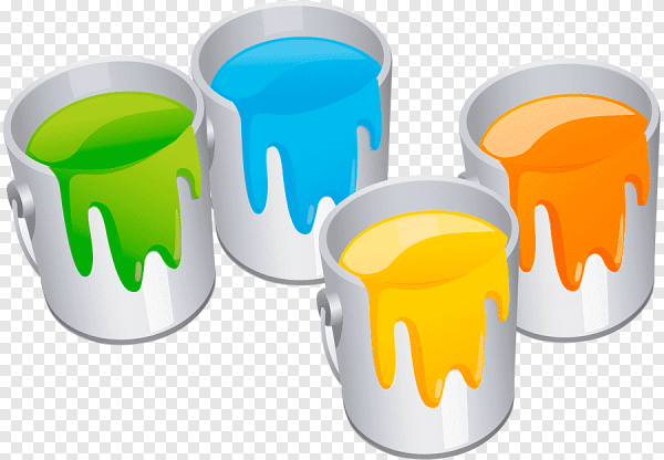 Баночка краски без фона