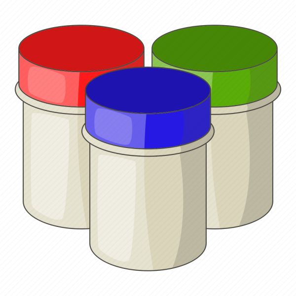 Баночка с гуашью для детей