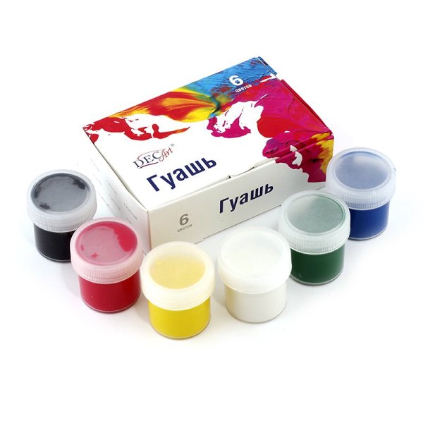 DECART гуашь 12 цветов х 20 мл