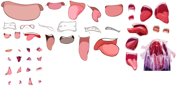 Рот для гачи на прозрачном фоне