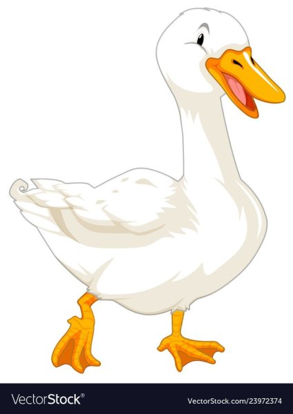 Гусь мультяшная