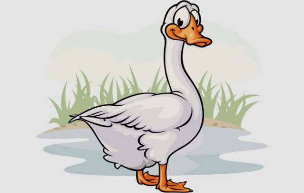 Гусь мультяшка