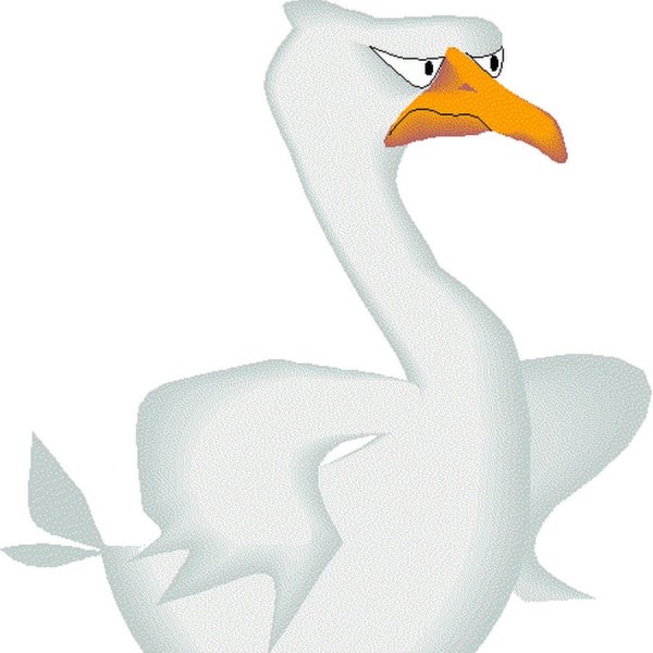 Гусь мультяшная