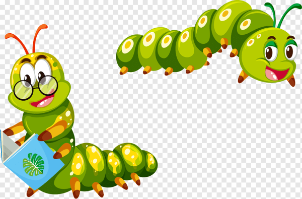 Гусеничка мультяшная