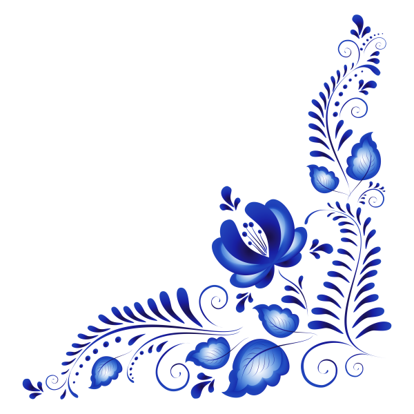 Гжельская роспись орнаментальная роспись