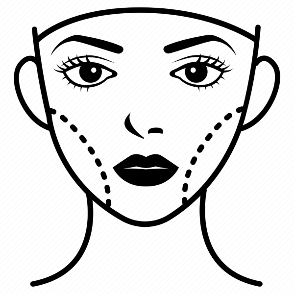 Эскиз лица человека