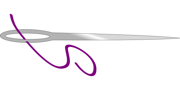 Иголка на прозрачном фоне