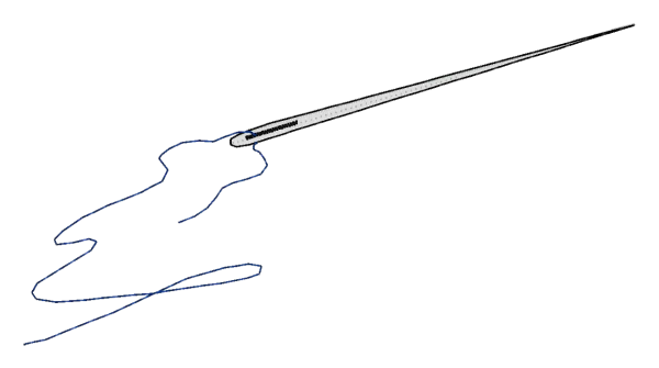 Игла для детей на прозрачном фоне