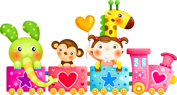 Детский клипарт на прозрачном фоне