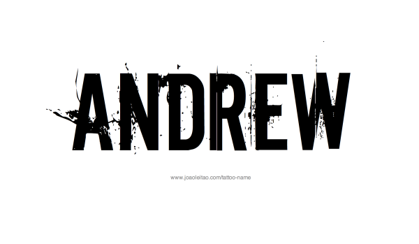 Andrew надпись
