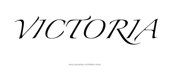 Красивая надпись Victoria