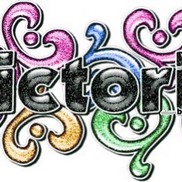 Надпись Виктория красивыми буквами