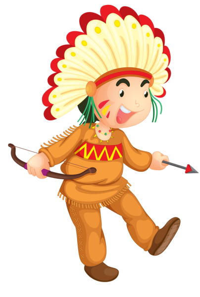 Индеец рисунок для детей