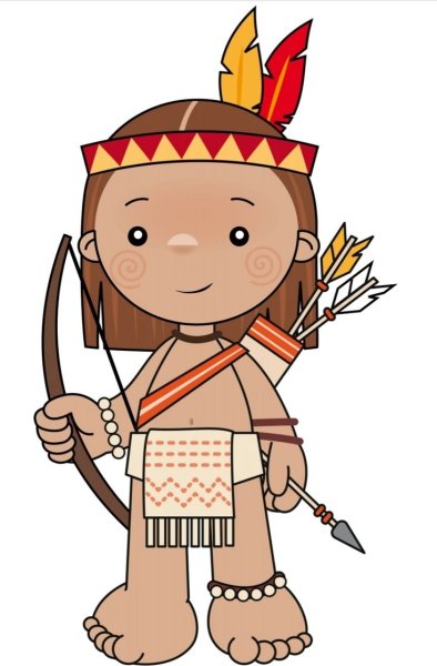 Нарисовать индейца