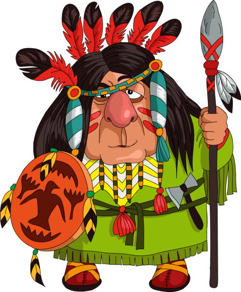 Индеец мультяшка