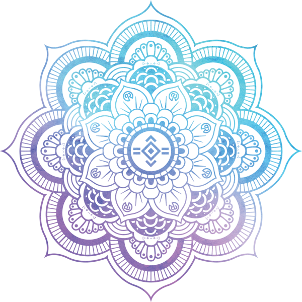 Мандала на прозрачном фоне