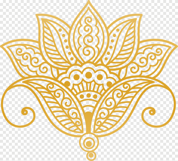 Восточные узоры на прозрачном фоне