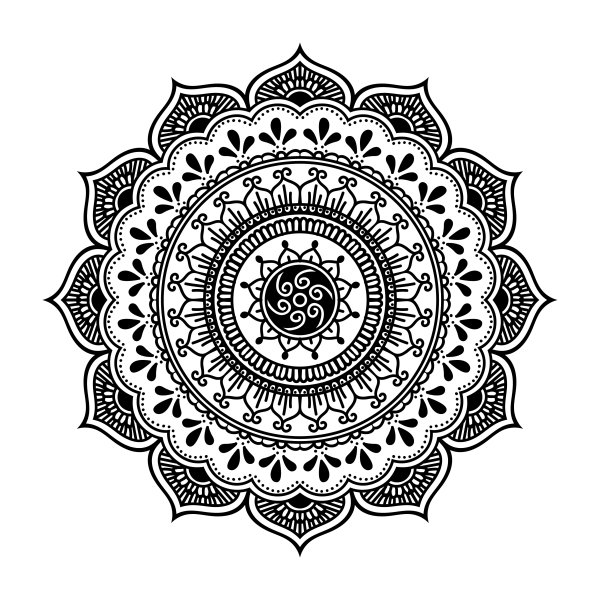 Восточный орнамент в круге