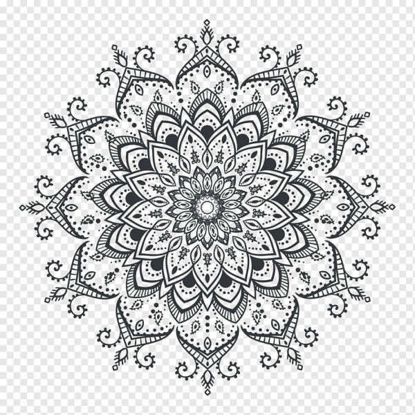 Круглый узор индийский