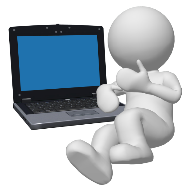 Человечек с компьютером