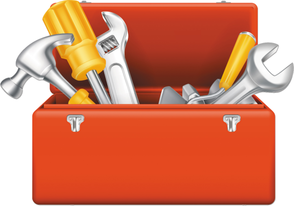 Ящик с инструментами мультяшный