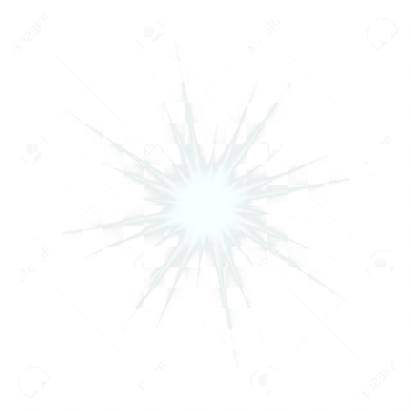 Сияние звезды на прозрачном фоне