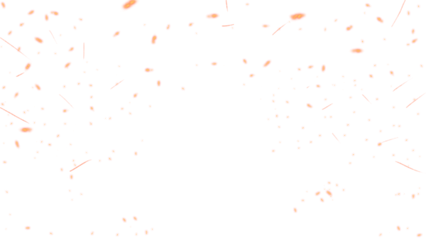 Частицы огня без фона