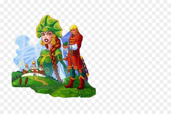 Иван Царевич на белом фоне