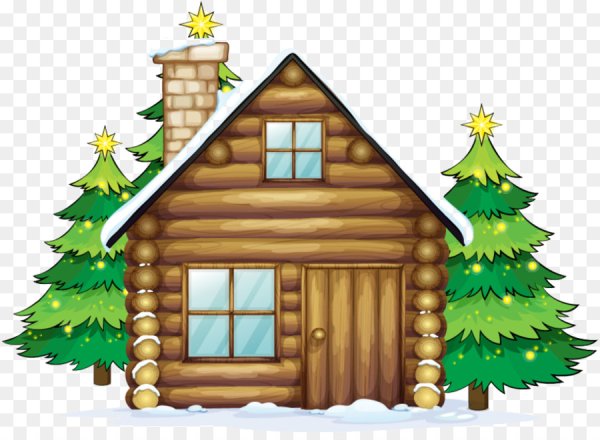 Сказочный домик зимой для детей