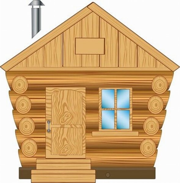 Деревянный домик без фона