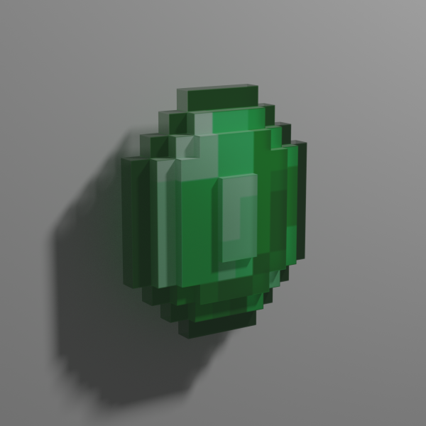 Изумруд из лего МАЙНКРАФТА