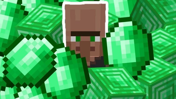 Житель с изумрудом