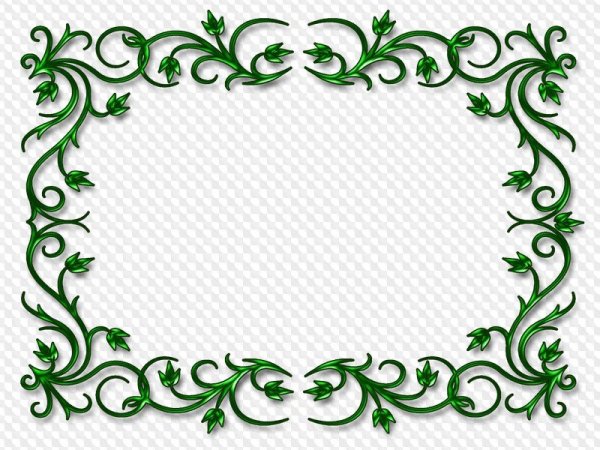 Красивый орнамент для рамки
