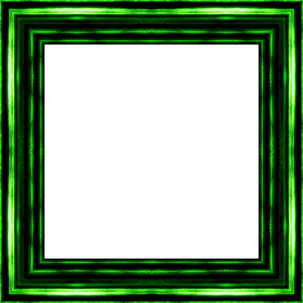 Зеленая прямоугольная рамка