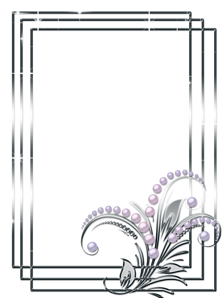 Рамка для текста серебро