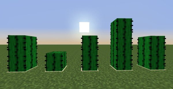 Кактус в горшке майнкрафт
