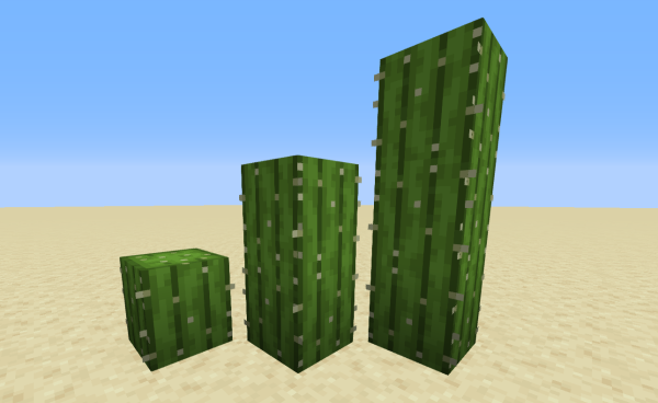 Блок кактуса в МАЙНКРАФТЕ