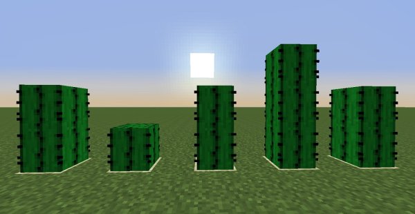 Кактус в горшке майнкрафт