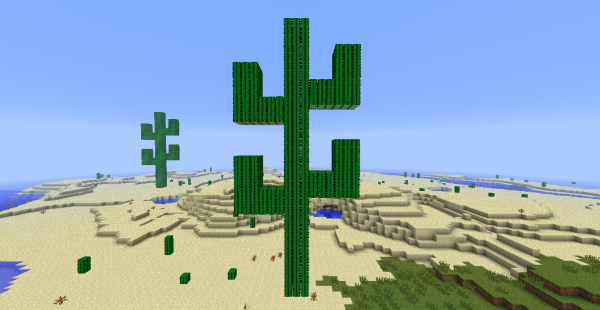 Кактус в МАЙНКРАФТЕ постройка