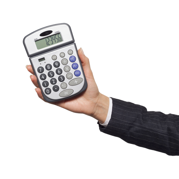 Калькулятор в руке