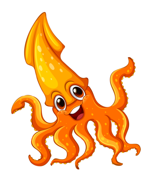 Каракатица мультяшная