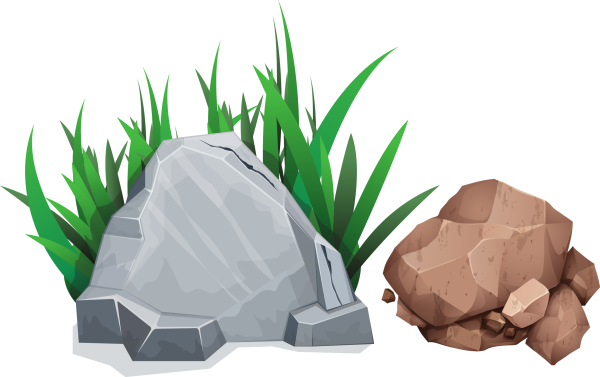 Камень мультяшный