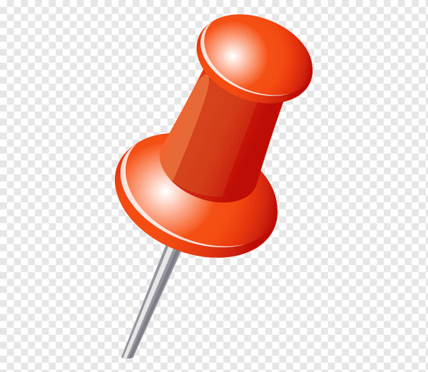 Кнопка канцелярская красная