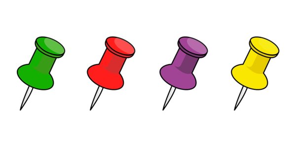 Кнопка канцелярская для презентации