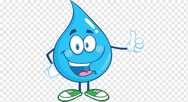 Капли воды мультяшные