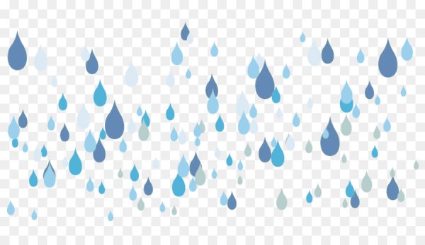 Капельки дождя на прозрачном фоне