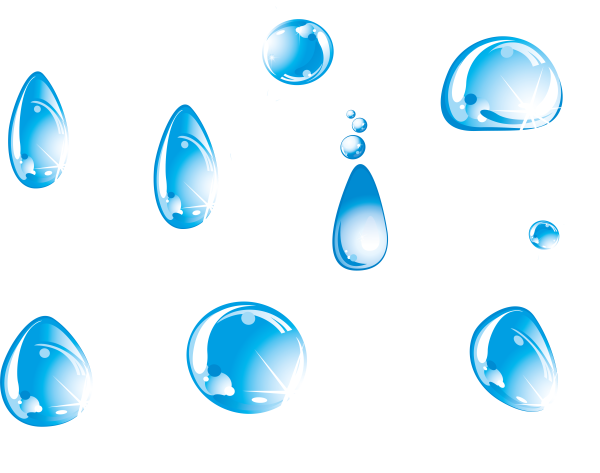 Векторные капли воды