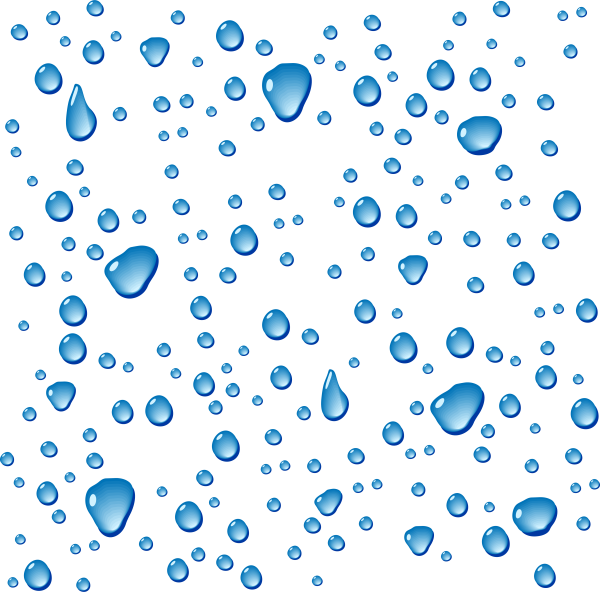 Капля на прозрачном фоне