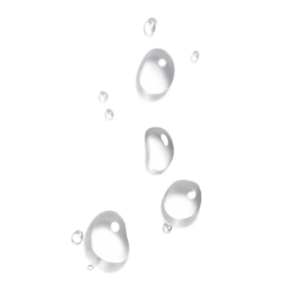 Капли воды на белом фоне