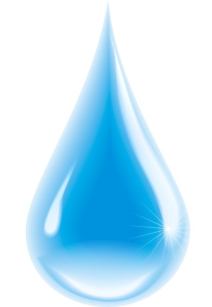 Капельки воды на прозрачном фоне